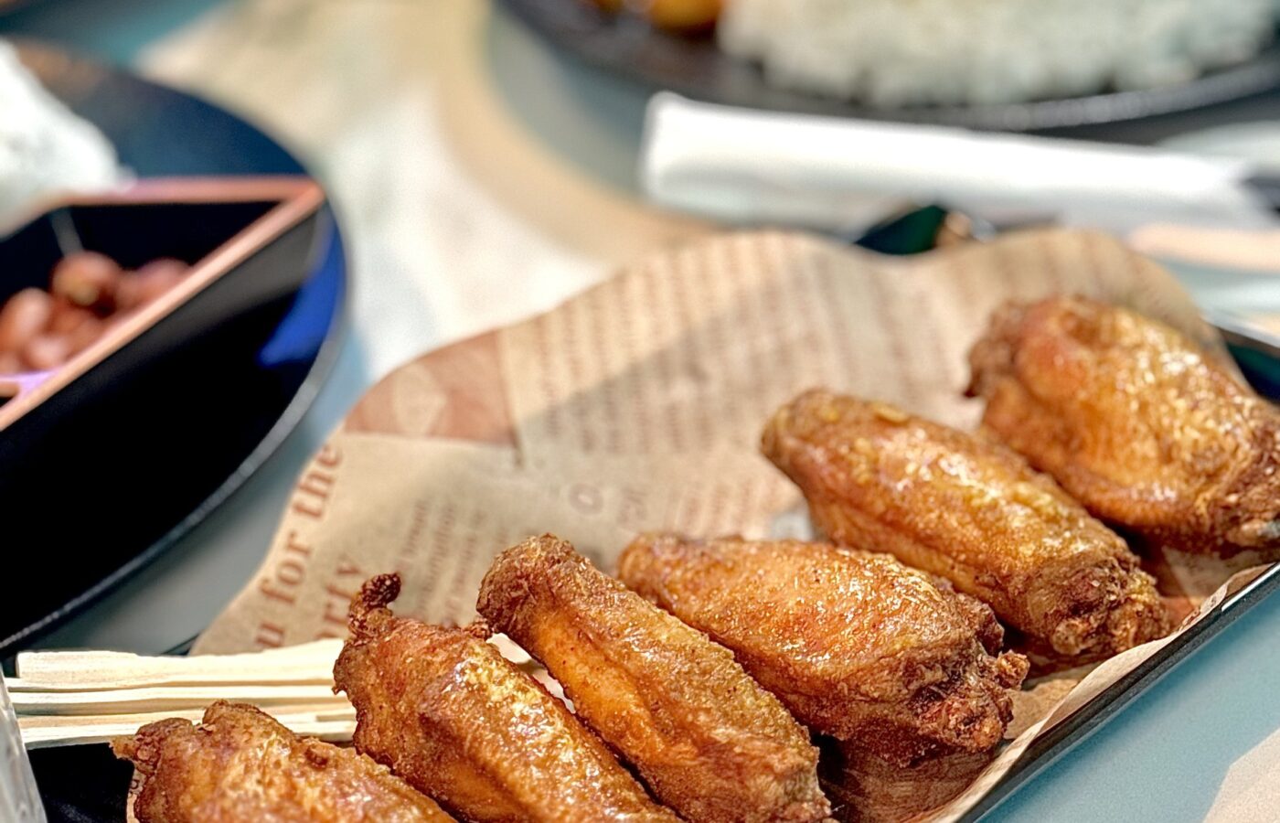 Dish chicken wings